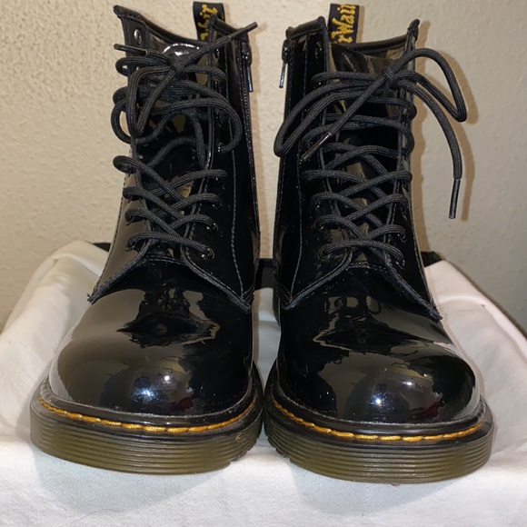 Dr. Martens Patent Black Boots - Picture 9 of 9